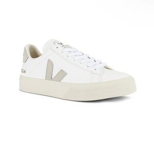 Veja Women's Campo Sneaker in Extra White & Natural Suede